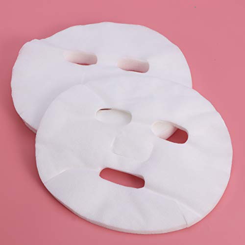 Frcolor 100 Pcs Enlarged Cotton Facial Mask Sheets DIY Cosmetic Face Skin Car...