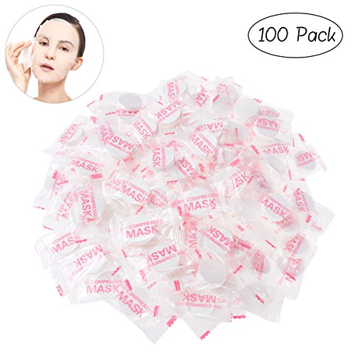 Frcolor 100 Pieces Compressed Disposable Facial Mask Home DIY Skin Care
