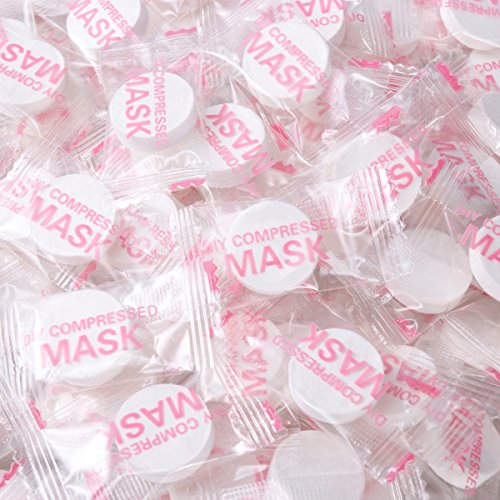 Frcolor 100 Pieces Compressed Disposable Facial Mask Home DIY Skin Care