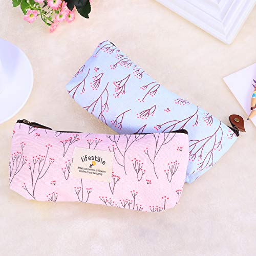 Frcolor 4pcs Compact Purse Pouch Bag Floral Makeup Bag Pencil Case Cosmetic B...