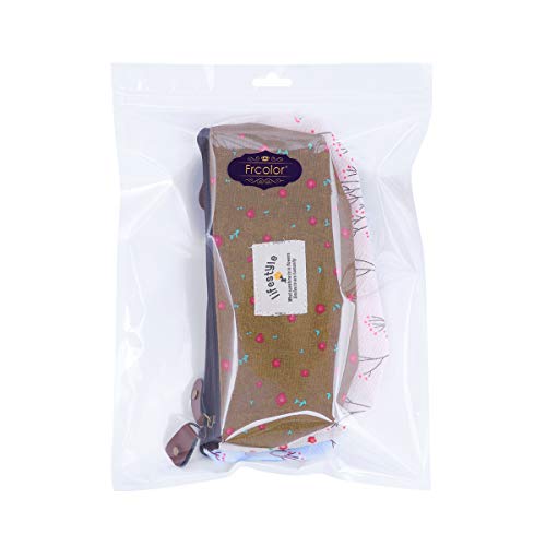 Frcolor 4pcs Compact Purse Pouch Bag Floral Makeup Bag Pencil Case Cosmetic B...