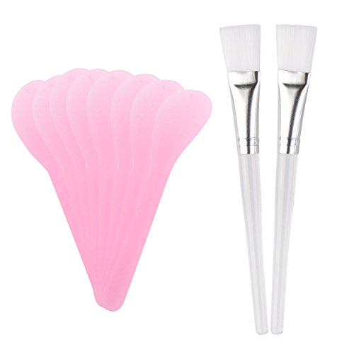 Frcolor Mask Beauty Tool,8pcs Cosmetic Mask Spoon Spatulas and 2pcs Facial Sk...