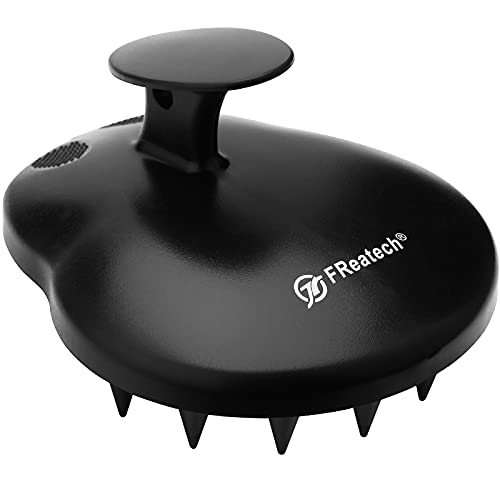 FREATECH Hair Scalp Massager Shampoo Brush (One Piece of Solid Silicone), Fin...