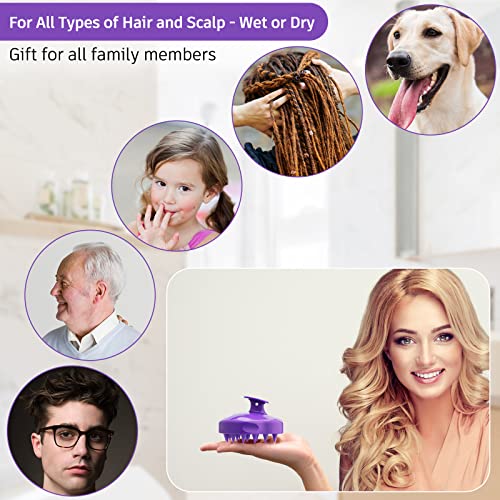 FREATECH Scalp Massager Shampoo Brush with Soft & Flexible Silicone Bristles ...