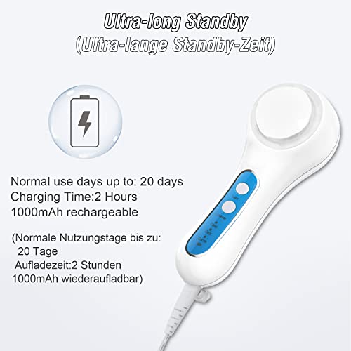 FreeBreath Facial Cleansing Brush, IPX7 Waterproof Face Scrubber with 3 Speed...