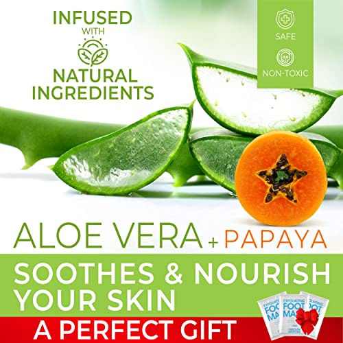 Foot Peel Mask (3 Pack), Foot Mask with Aloe Vera, Exfoliating Baby Foot Peel...