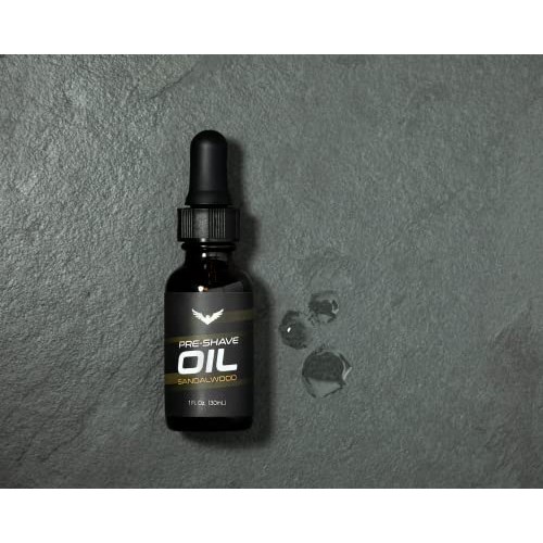 Pre-Shave Oil - FREEDOM GROOMING - Sandalwood Shaving Oil for Men, Hydrates, ...