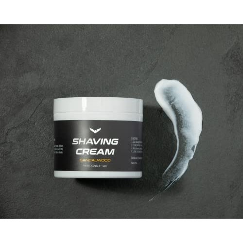 Shave Cream - FREEDOM GROOMING - Sandalwood Shaving Cream for Men, Hydrates, ...