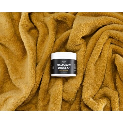 Shave Cream - FREEDOM GROOMING - Sandalwood Shaving Cream for Men, Hydrates, ...