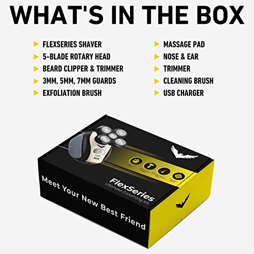 The FlexSeries Electric Head Hair Shaver - FREEDOM GROOMING - Ultimate Mens C...