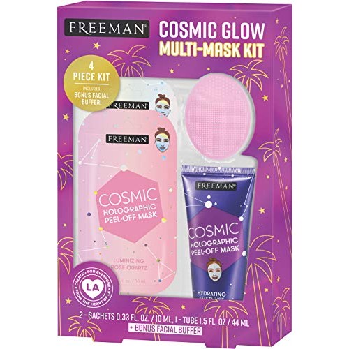 Freeman Beauty Cosmic Glow Face Mask Gift Set for Skin Care, with Peel-Off Ma...