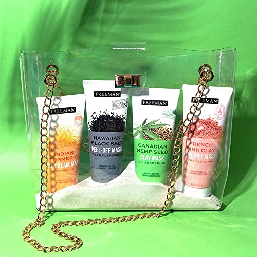 Freeman Beauty Exotic Blends Face Mask Variety Set with Clay, Peel-Off, Gel +...