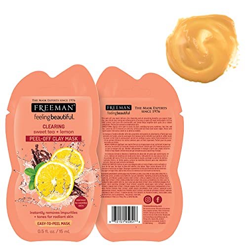 Freeman Beauty Facial Mask Variety Pack: Clay, Charcoal, Mud, and Peel Off Be...