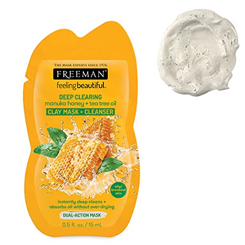 Freeman Beauty Facial Mask Variety Pack: Clay, Charcoal, Mud, and Peel Off Be...