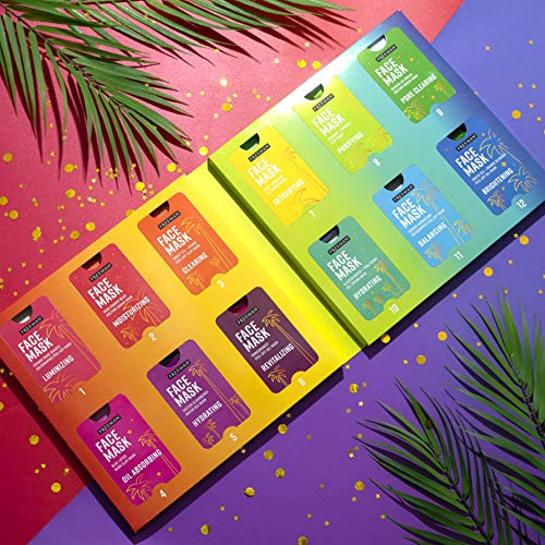 Freeman Beauty Holiday 12 Days of Glow Face Mask Gift Set for Skin Care, With...