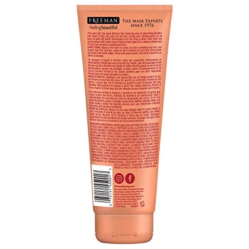 Freeman Clearing Peel Off Clay Facial Mask, Cleansing and Oil Absorbing Beaut...