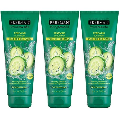 Freeman Cucumber Facial Peel-Off Mask - 6 oz (Pack of 3)