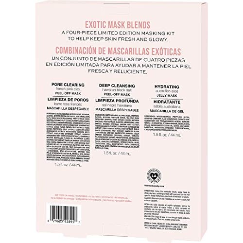 Freeman Face Mask Exotic Blends Variety Pack, Pore Cleansing Clay and Charcoa...