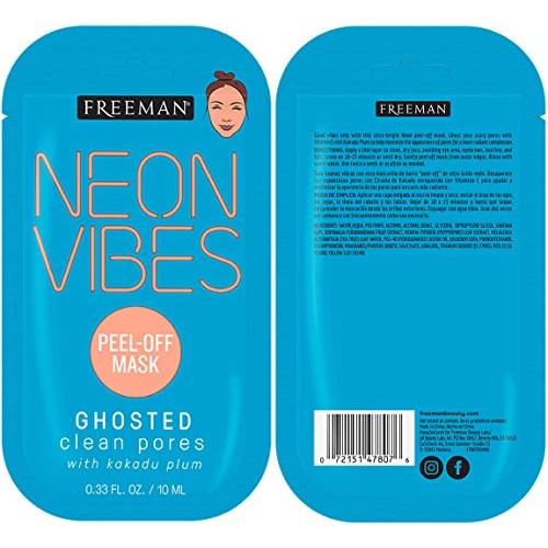 Freeman Facial Mask Variety Pack: Oil Absorbing Clay and Peel Off Pore Minimi...