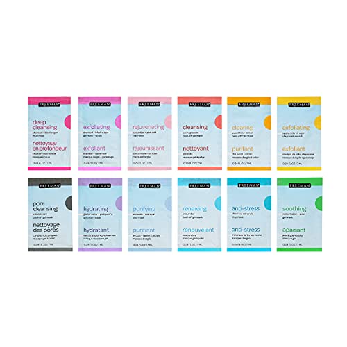 Freeman Limited Edition Mask & Chill Self Care Skincare Facial Mask Set, 12 P...