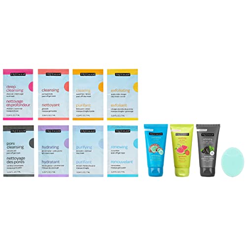 Freeman Limited Edition Renew & Relax Facial Mask Kit, Variety Face Mask Set,...