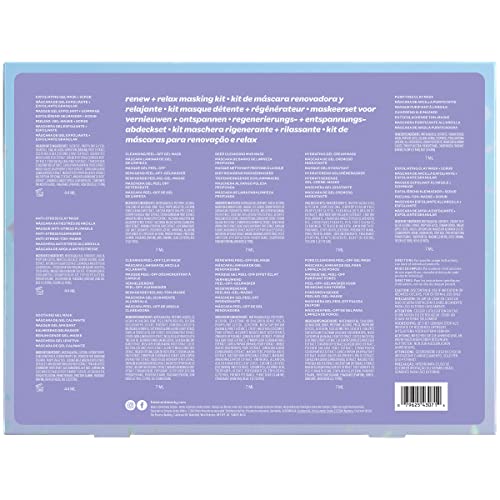 Freeman Limited Edition Renew & Relax Facial Mask Kit, Variety Face Mask Set,...