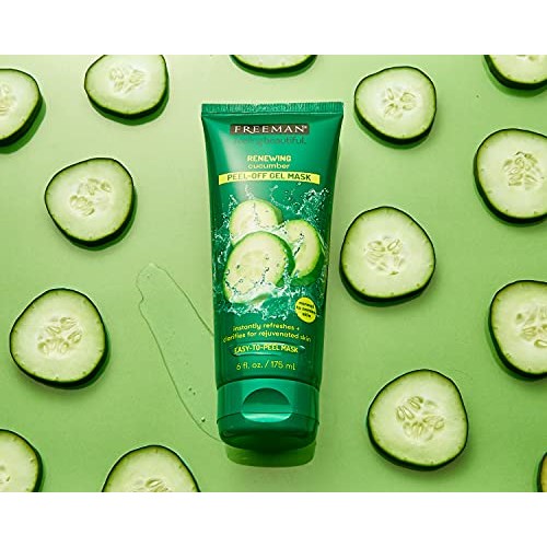 Freeman Renewing Cucumber Peel Off Gel Facial Mask, Instantly Refreshes Skin,...