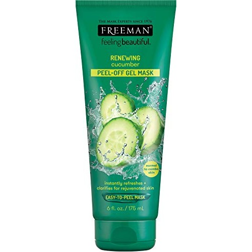 Freeman Renewing Cucumber Peel Off Gel Facial Mask, Instantly Refreshes Skin,...