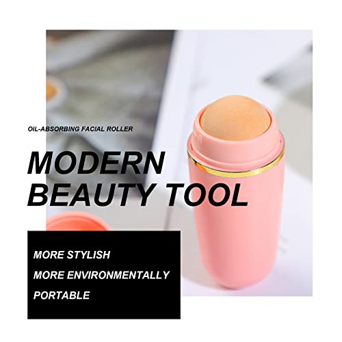 Freeorr 2 Pcs Oil-absorbing Volcanic Roller, Reusable Portable Oily Skin Cont...