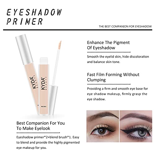 FREEORR 2PCS Matte Eyeshadow Primer Base Kit, Eye Shadow Base Cream Primer,Wa...