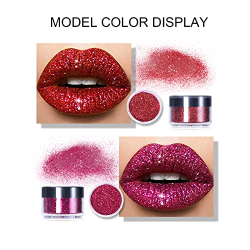 FREEORR 4 Colors Glitter Lip Kit, Diamond and Glitter Metallic Lipstick, Wate...