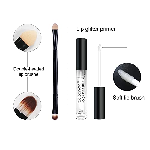 FREEORR 4 Colors Glitter Lip Kit, Diamond and Glitter Metallic Lipstick, Wate...