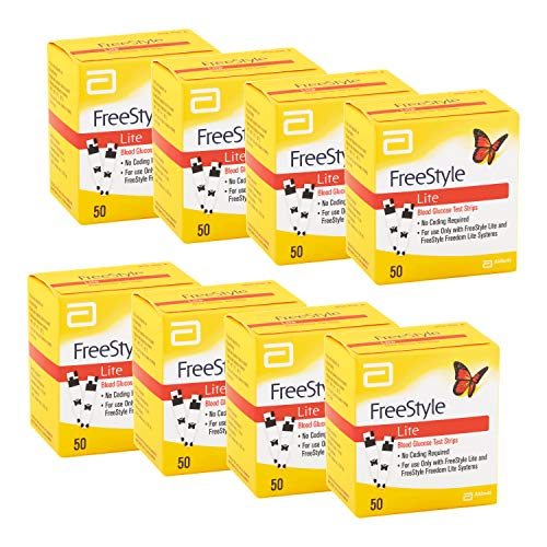 FreeStyle Lite Blood Glucose Test Strips - 50 ct, Pack of 8
