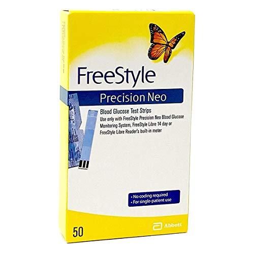 FreeStyle Precision Neo Blood Glucose Test Strips - 50 ct, Pack of 2