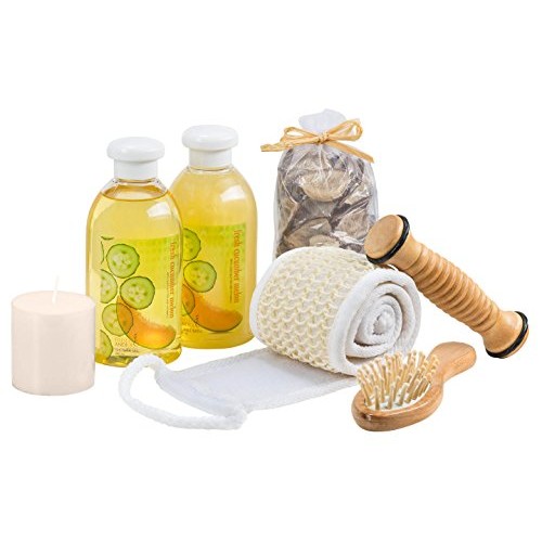 Wooden Massage and Reflexology Kit for Women, At-Home Spa Kit for All-Over Bo...