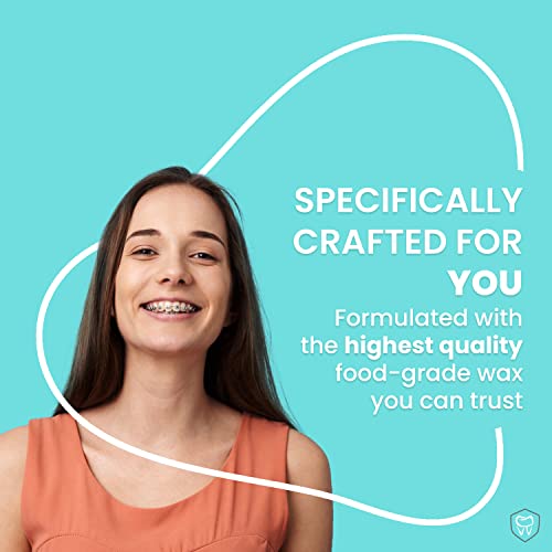 Braces Wax,10 Pack. Dental Wax for Braces & Aligners, Unscented & Flavorless ...