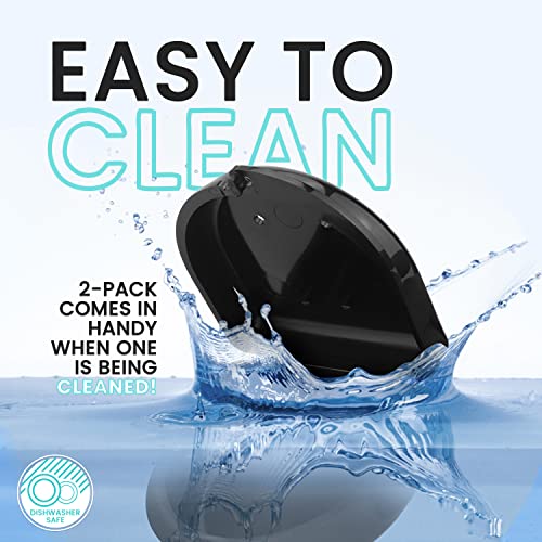 Retainer Case (2 Pack). Retainer Case with Vent Holes. Perfect Denture case, ...