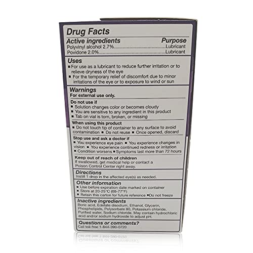 FRESHKOTE Preservative Free Eye Drops for Dry Eyes 2-Pack (60 Single-Use Vial...