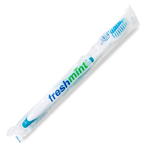 (100 Pack) Freshmint® Individually Wrapped Premium Toothbrushes, Oversized Ea...