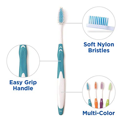 (144 Pack) Freshmint® Individually Wrapped Premium Toothbrushes, Oversized Ea...