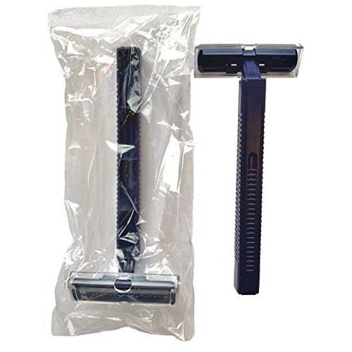 (144 Pack) Individually Wrapped Twin Blade Razors with Clear Safety Cap, Disp...