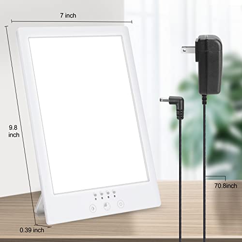 Light Therapy Lamp,10000 Lux Light Therapy,UV-Free Sun Lamp,Touch Control Tim...