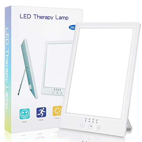 Light Therapy Lamp,10000 Lux Light Therapy,UV-Free Sun Lamp,Touch Control Tim...