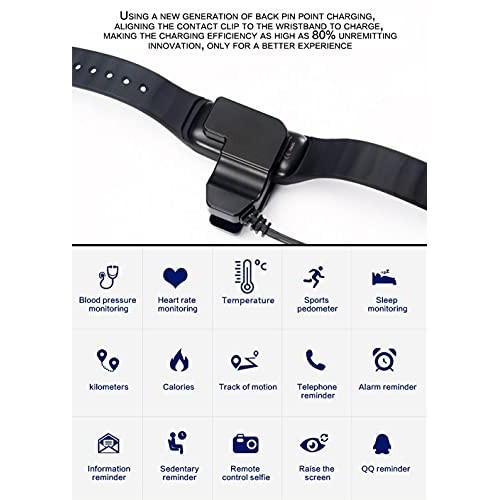 Fitness Tracker,Activity Tracker Watch with Heart Rate Blood Pressure Tempera...