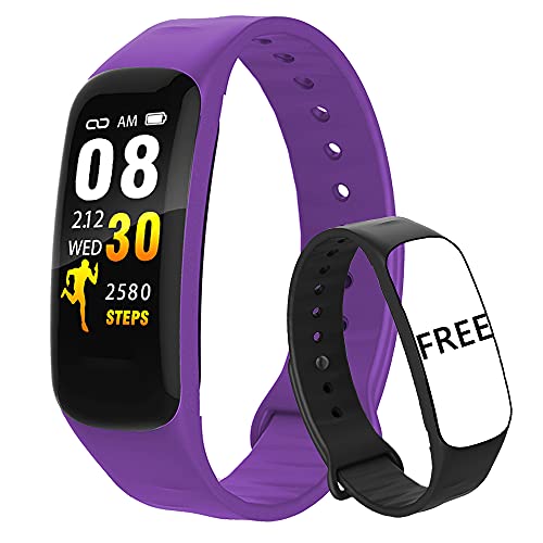 Fitness Tracker,Activity Tracker Watch with Heart Rate Blood Pressure Tempera...