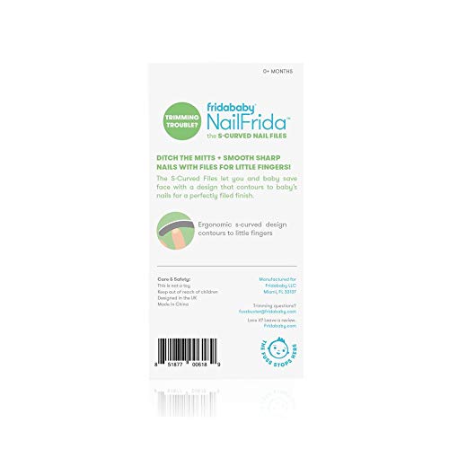 Fridababy NailFrida The S-Curved Nail Files (5 Pack) White