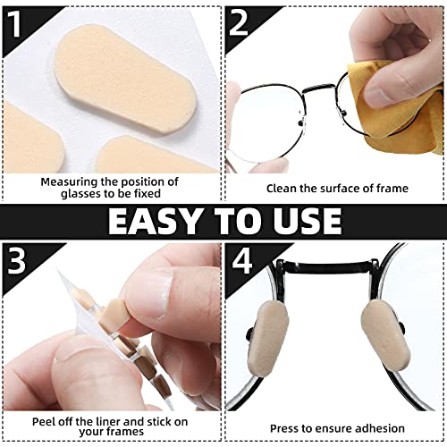 96 Pairs of Eyeglasses Nose Pads Glasses Support Nose Pads Soft Foam Self-Adh...