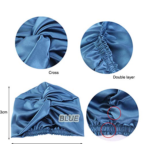 FRX 2021 New Silk Sleeping Cap for Women Hair Care Hair Cap, Imitation Silk N...