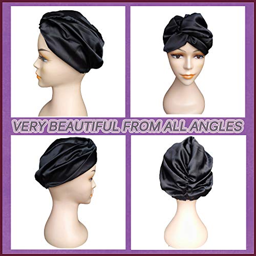 FRX 2021 New Silk Sleeping Cap for Women Hair Care Hair Cap, Imitation Silk N...