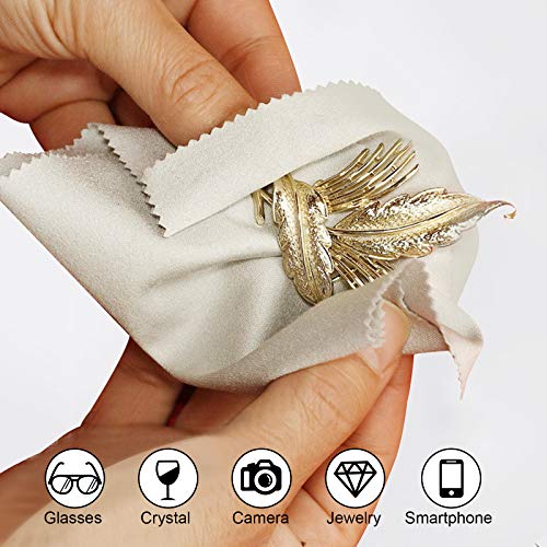 Fu Store 12 Pack Assorted Colors Microfiber Cleaning Cloths - 6" x 7" Microfi...